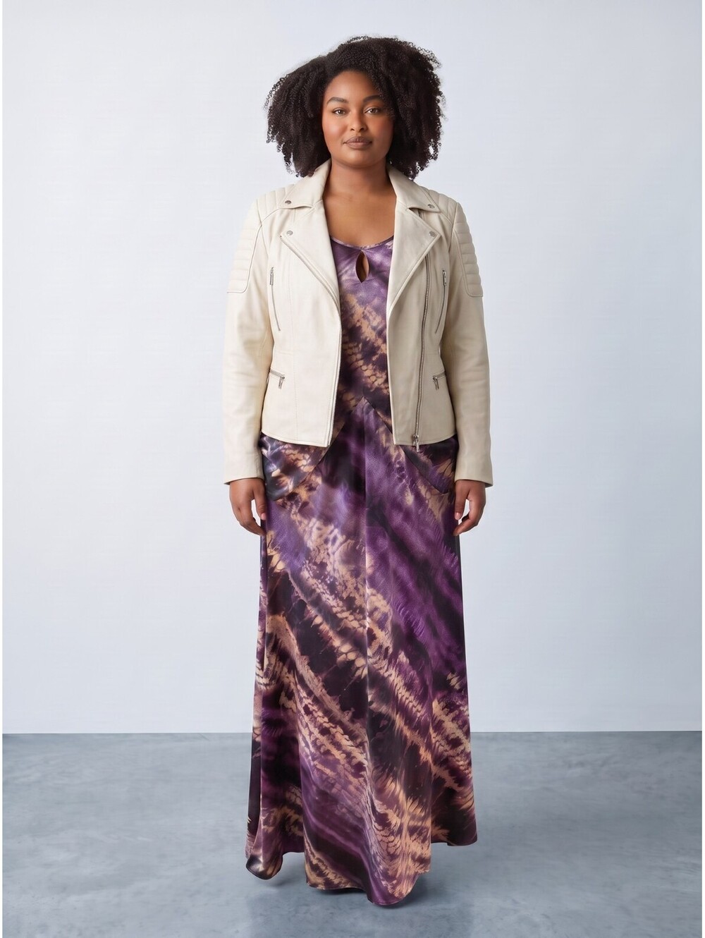 Greater Good NWT Maxi Dress-Size 1X-Purple Multi